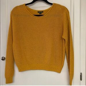 Wild Fable mustard yellow round neck sweater, S